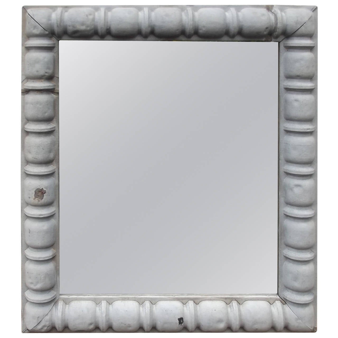 Zinc Framed Mirror at 1stDibs