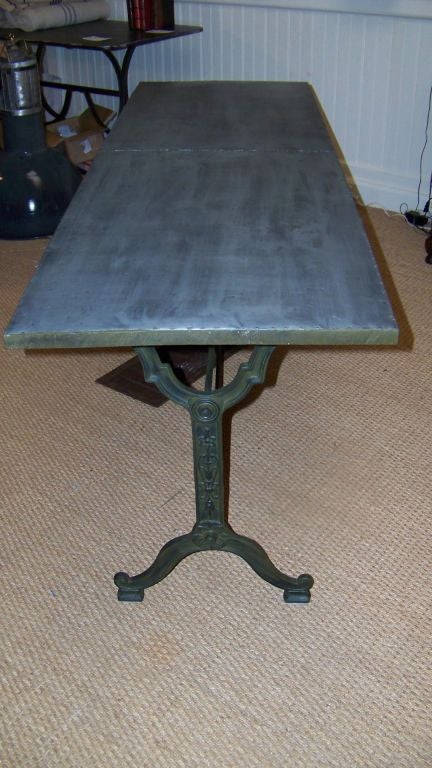 Zinc Topped Bistro Table