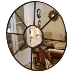 Round Polished Steel Window