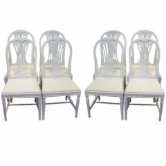 Set of Eight Swedish Dining Chairs
