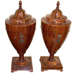 Antique Pair of George III Stryle Knife Boxes