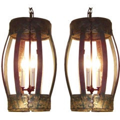 Pair of Industrial Lanterns Pair of Industrial Lanterns