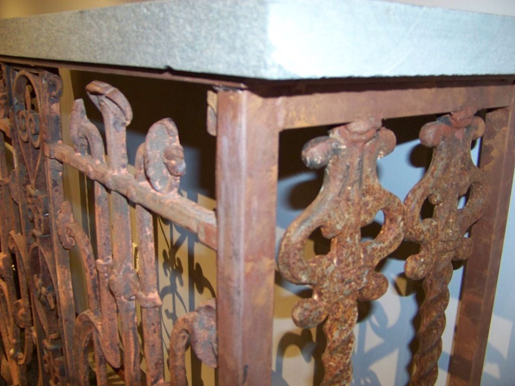 Wrought Iron Console 4