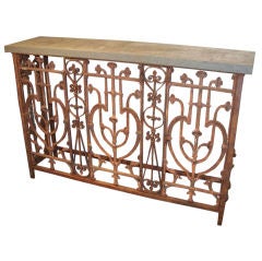 Wrought Iron Console Wrought Iron Console