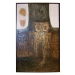Painting of Owl by Rinaldo Paluzzi