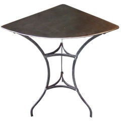 Very Rare Corner Bistro Table Antique Very Rare Corner Bistro Table