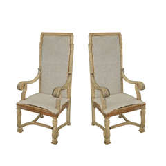 Pair of 1940's Louis XIV Style Armchairs