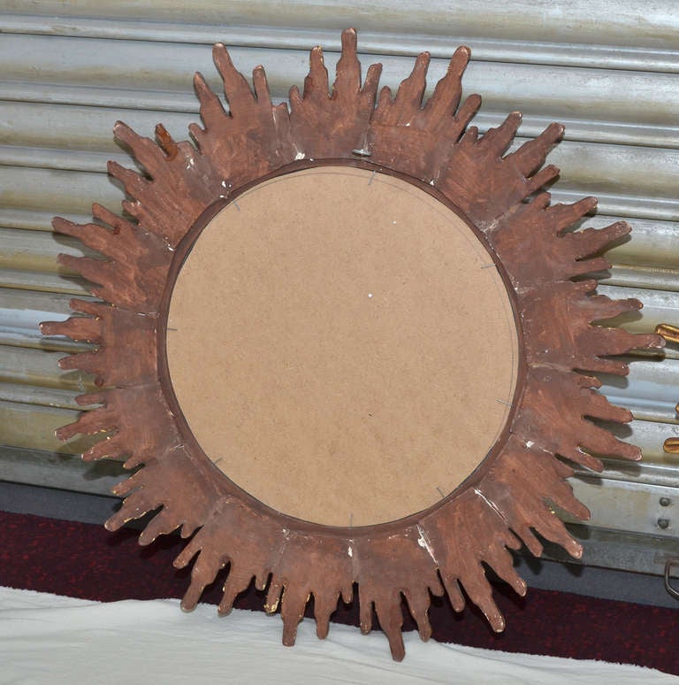  1970-1980 Pair Sunburst Mirrors Diameter 86 cm 4