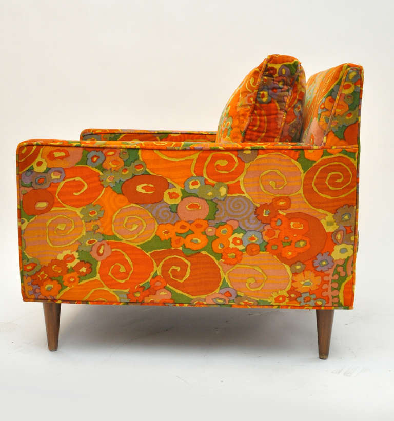 Fabric Pair of Harvey Probber Chairs