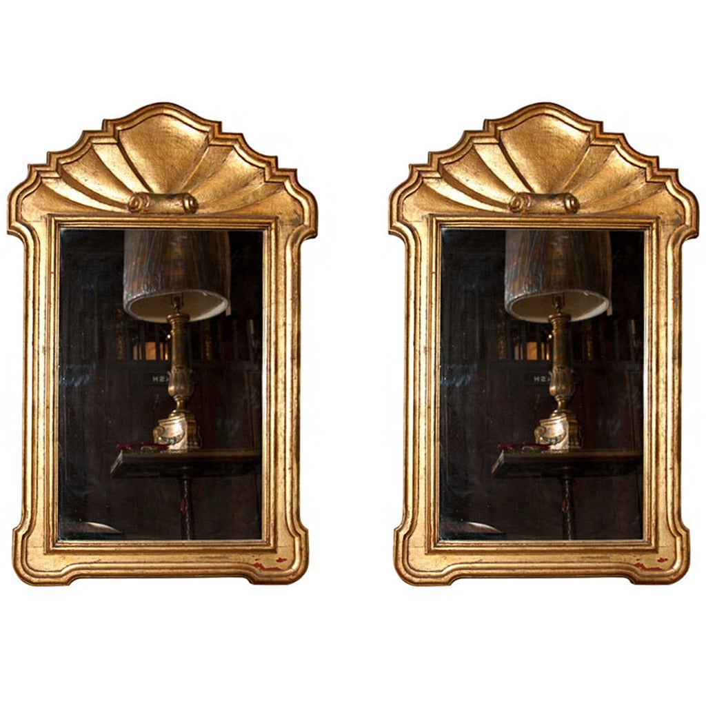 Dorothy Draper Gilt Shell Motif Mirror