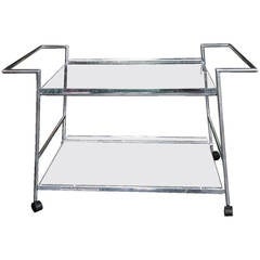 Lucite and Chrome Bar Cart 6