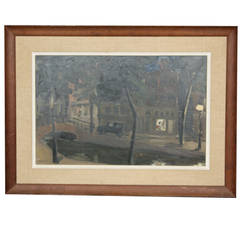 Signed Oil Painting of Amsterdam 6