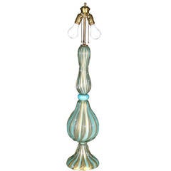 Tall Venetian Murano Glass Lamp 6