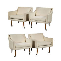 Set of Four Lounge Chairs