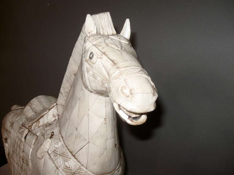 Bone Sculpture of Horse 1