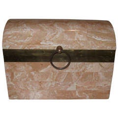 Large Tessellated Stone Box by Maitland Smith
