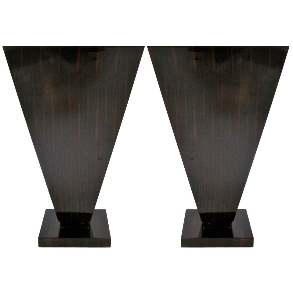 Pair of Art Deco Style End / Side Tables For Sale