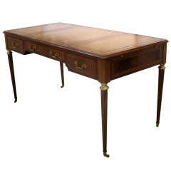 Maitland - Smith Wood and Leather Desk / Writing Table