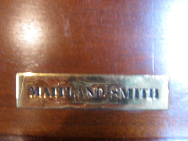 American Maitland - Smith Wood and Leather Desk / Writing Table