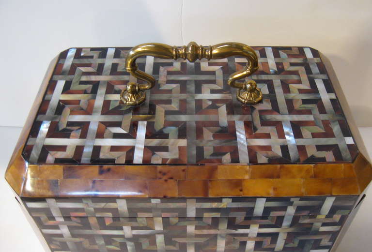 Mother of Pearl & Penshell Box by Maitland Smith 1