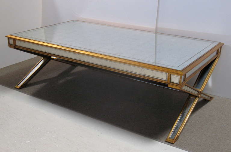 Unknown Large Mirrored Coffee Table