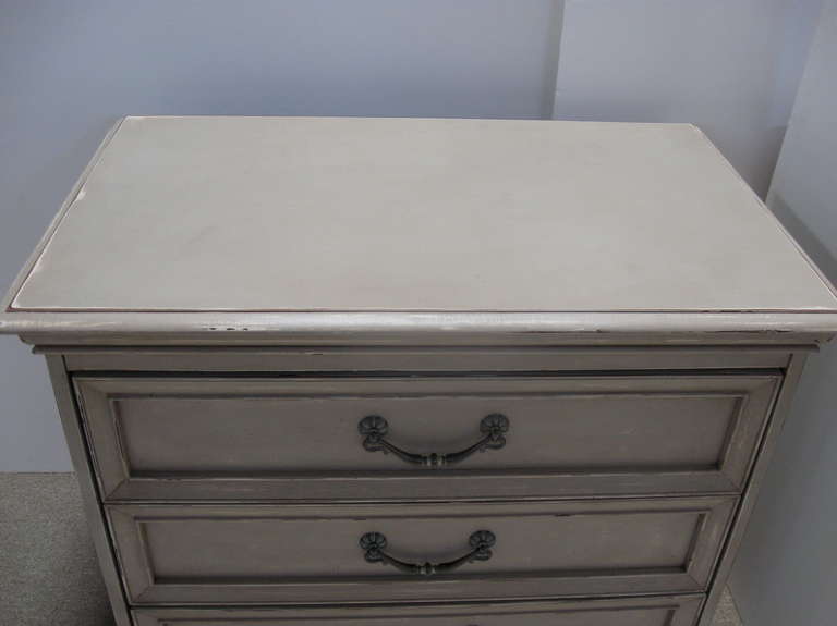 American Pair of Painted Bachelor Chests/Commodes