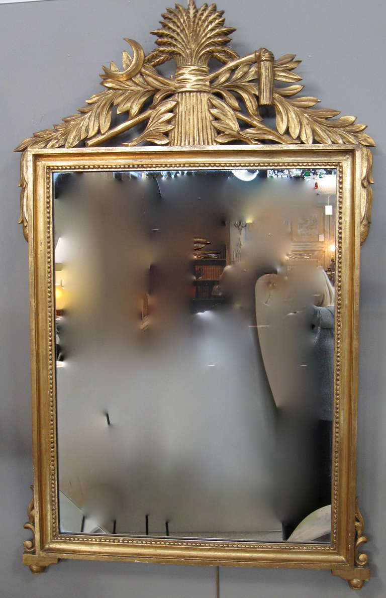 Italian Gilt Wood Mirror 1