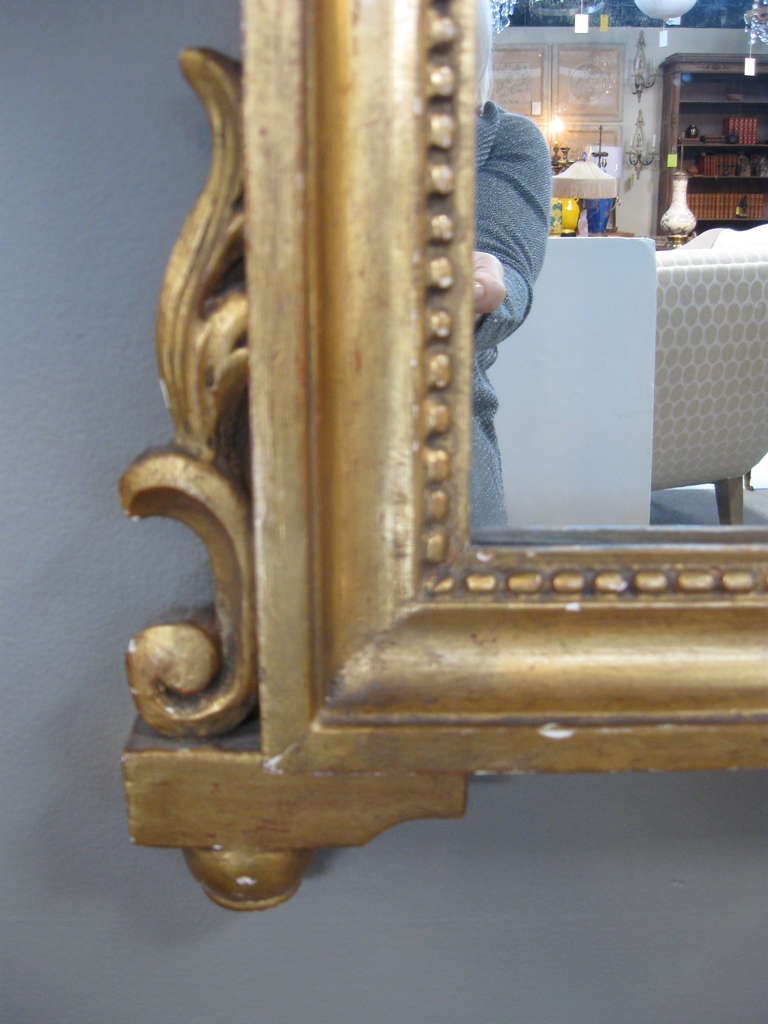 Neoclassical Italian Gilt Wood Mirror