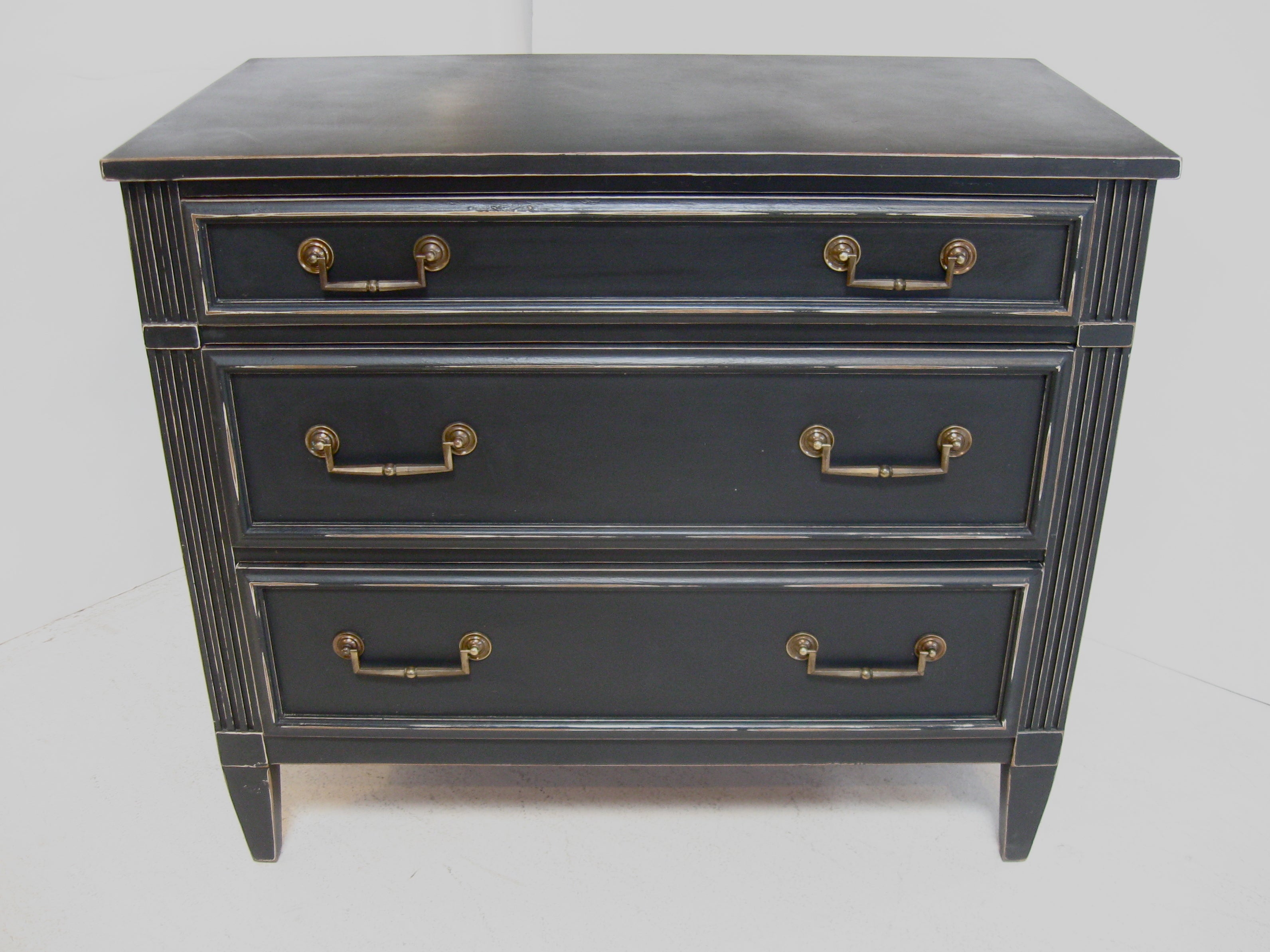 Pair of Painted Bachelor Chests / Commodes at 1stDibs