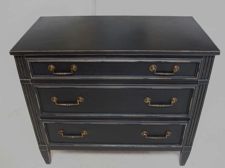 Pair of Painted Bachelor Chests / Commodes at 1stDibs