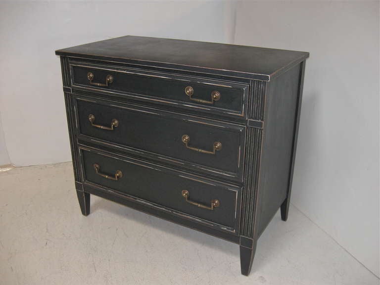 Pair of Painted Bachelor Chests / Commodes at 1stDibs