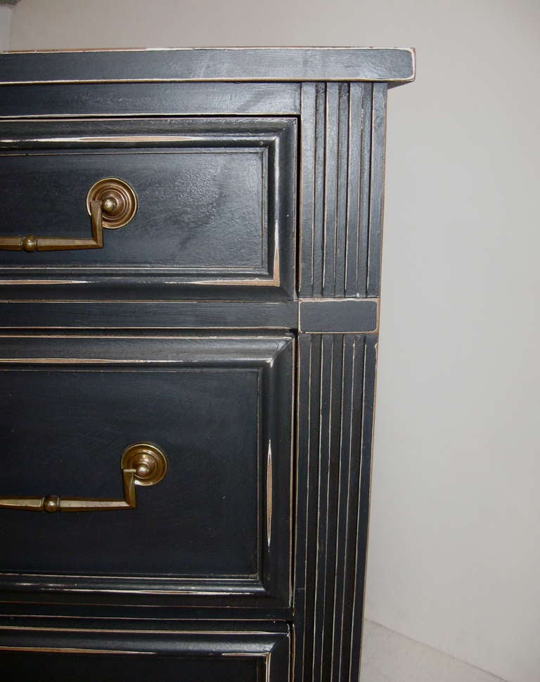 Pair of Painted Bachelor Chests / Commodes at 1stDibs
