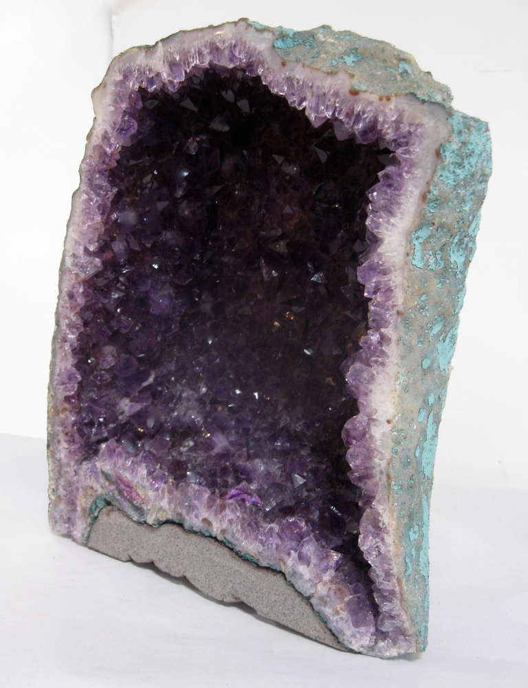 18th Century and Earlier Amethyst Crystal Geode For Sale