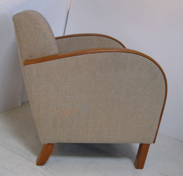 Pair of Art Deco Style Armchairs 1