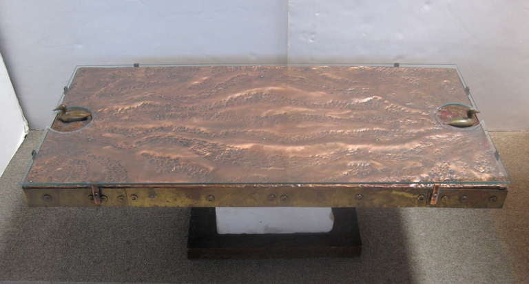 Copper and Brass Coffee Table 3