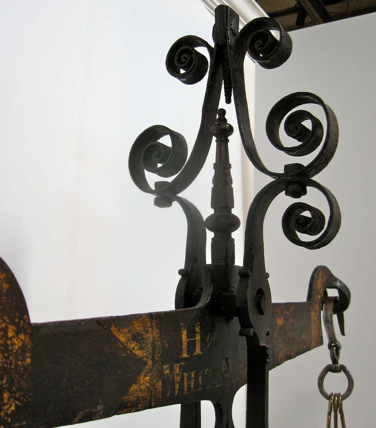 Large Brass and Iron Scale For Sale 1