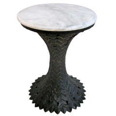 Art Deco Inspired Metal Side / End Table
