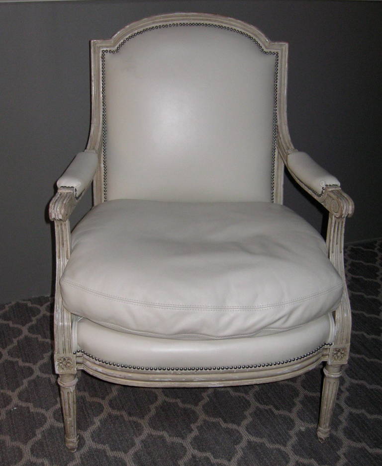 French Pair of Louis XVI Style Armchairs