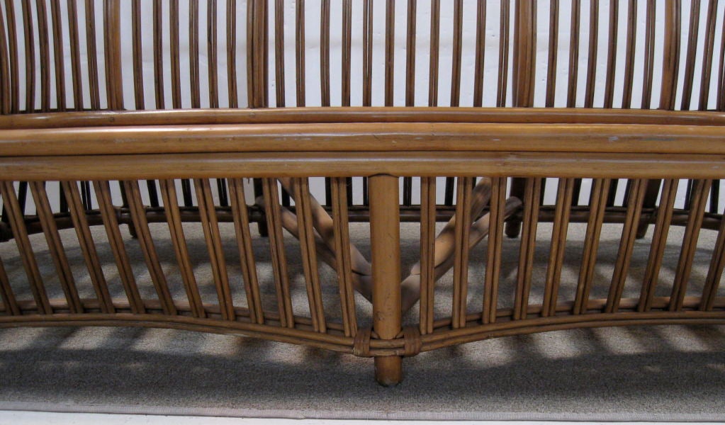 Willow SPLIT REED LOVESEAT / SETTEE BY FICKS-REED