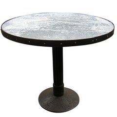INDUSTRIAL TABLE WITH ZINC TOP