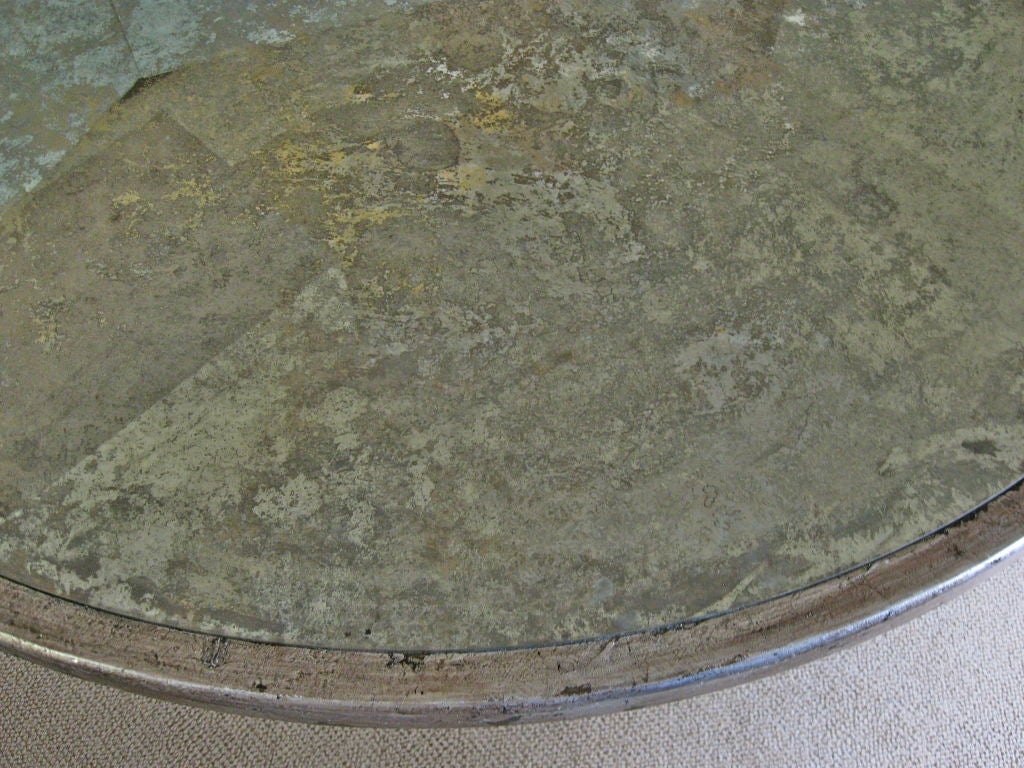 Mirror ROUND VARIEGATED MIRRORED DINING / CENTER TABLE