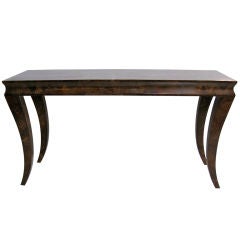 FAUX PAINTED WOOD CONSOLE BY OGGETTI