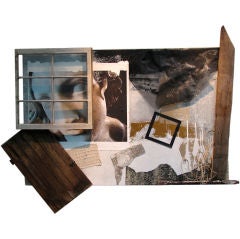 LARGE MIXED MEDIA ASSEMBLAGE BY ELISE BLACK