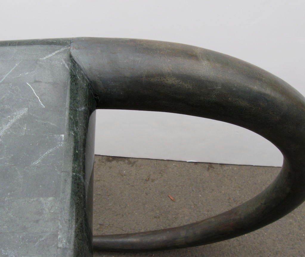 20th Century TESSILATED STONE CONSOLE  BY MAITLAND- SMITH