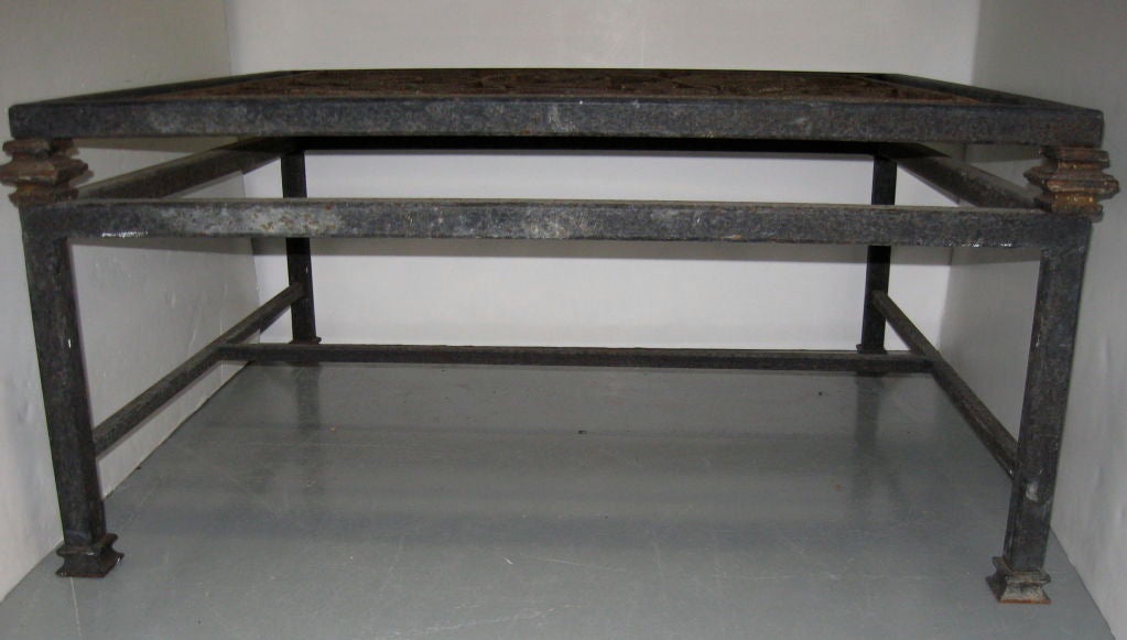 French Wrought Iron Coffee Table 1