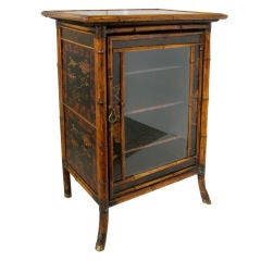 ENGLISH BAMBOO CABINET / BOOKCASE