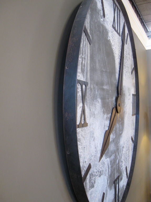 20th Century Large Industrial Clock Face