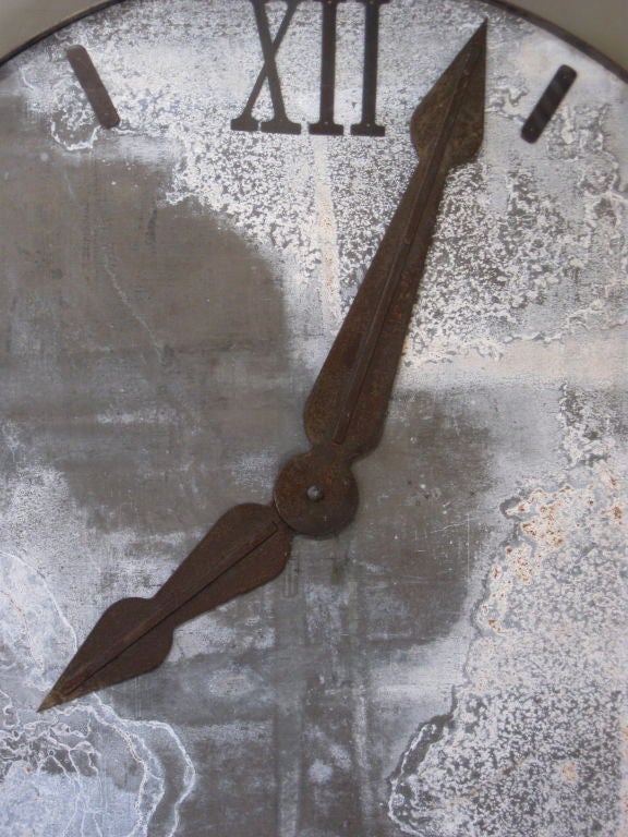 Zinc Large Industrial Clock Face