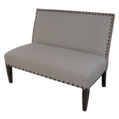 UPHOLSTERED SLIPPER SOFA / LOVESEAT