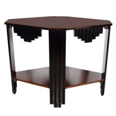 Exceptional Art Deco Skyscraper Style Diamond Shaped Occasional Table
